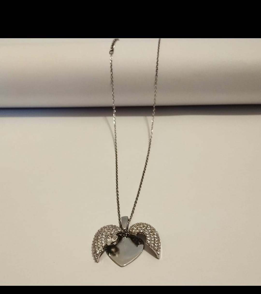 Heart with Angel Wings | Silver chain with beautiful pendant